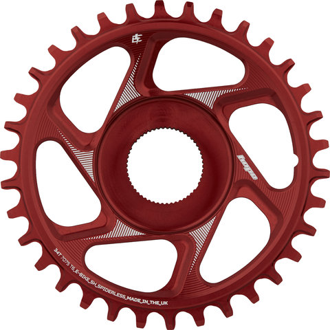 Hope Plateau R22 Spiderless Direct Mount E-Bike pour Shimano EP8/E8000 - red/34 dents