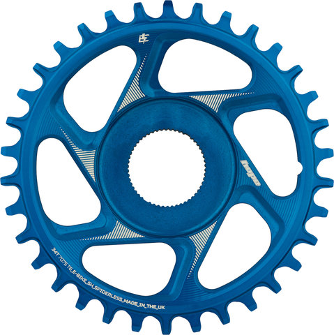 Hope R22 Spiderless Direct Mount E-Bike Chainring for Shimano EP8/E8000 - blue/34 tooth