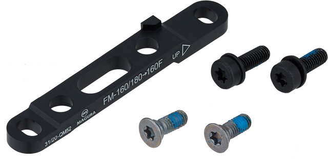 Disc Brake Adapter for 160 mm Rotors - black/Front FM 160/180 to FM 160