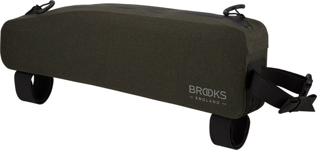Brooks Sacoche pour Tube Supérieur Scape Top Tube Bag Long - mud green/1,5 litres