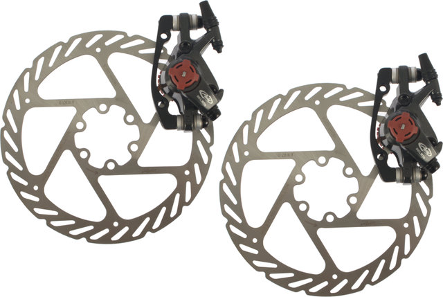 Avid BB7 MTB Front+Rear Disc Brake Set w/ Brake Rotor - graphite/Set/without