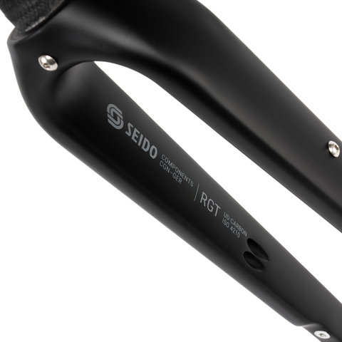Seido RGT Carbon Gabel - black/100 mm/12 mm Steckachse/1 1/8" - 1,5" tapered/28"