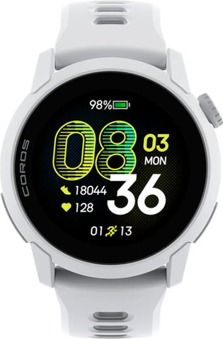 Coros Pace 4 mit Silikon-Armband Multisport Smartwatch - white