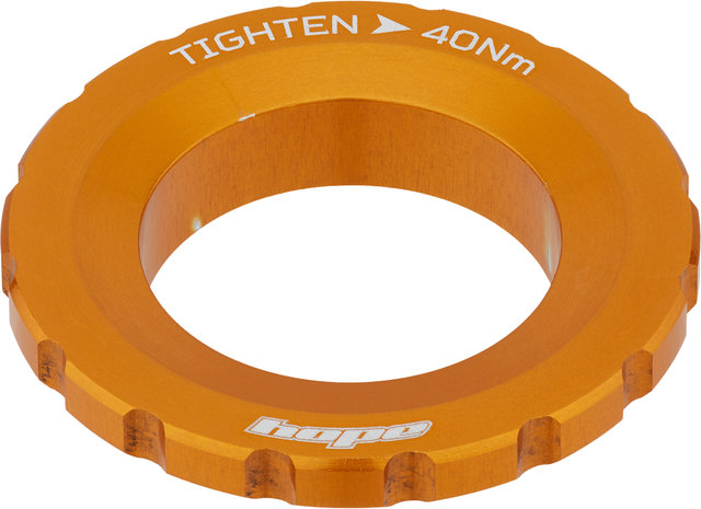 Hope Center Lock Lockring w/ External Teeth - orange/universal