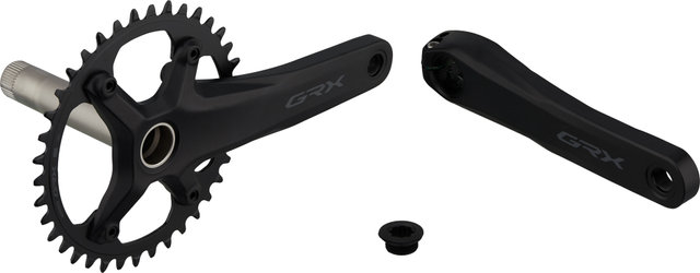 Shimano GRX FC-RX610-1 Hollowtech II Crankset - black/172.5 mm 38 tooth