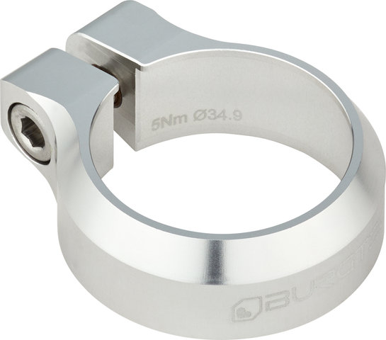 Burgtec Sattelklemme - rhodium silver/34,9 mm