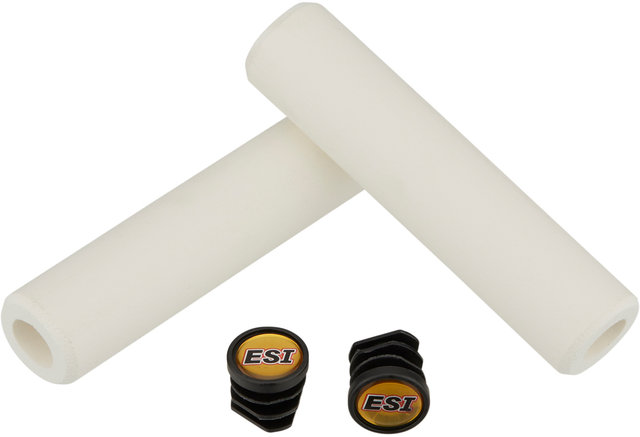 ESI Chunky Silicone Handlebar Grips - white/130 mm