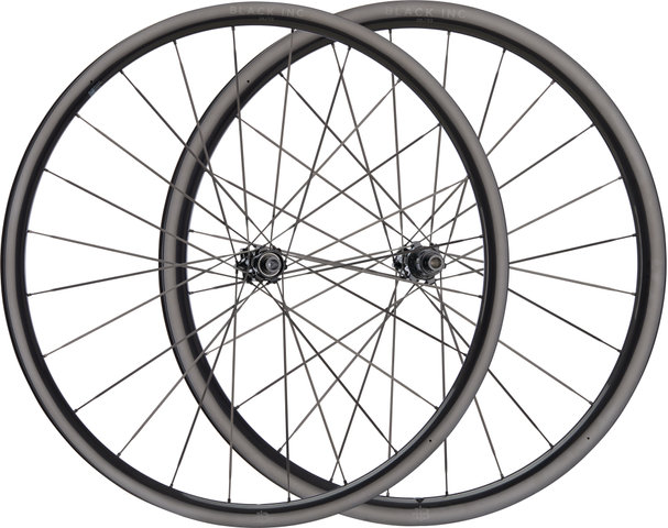 Black Inc 28//33 Disc Center Lock Carbon 28" Laufradsatz - black/28" Satz (VR 12x100 + HR 12x142) SRAM XDR