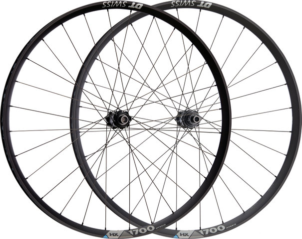 DT Swiss Juego de ruedas HX 1700 SPLINE 29" 35 Boost Disc Center Lock Hybrid - negro/Juego 29" (RD 15x110 Boost + RT 12x148 Boost) Shimano Micro Spline