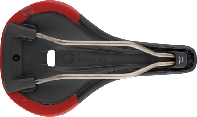 Ergon SM Pro Men's Saddle - stealth-risky red/M/L