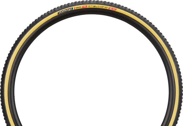 Challenge Grifo Pro 28" Folding Tyre - black-light brown/28 /33 mm/33-622