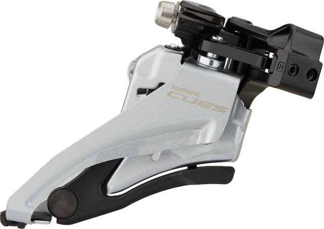 Shimano Desviador CUES FD-U4000 2/9/10 velocidades - plata/Mid Clamp / Side-Swing / Front-Pull