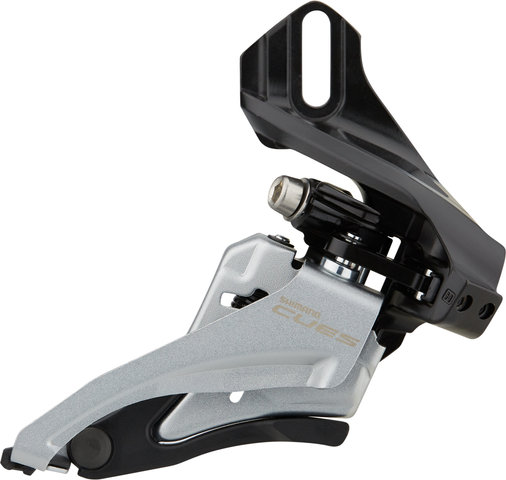Shimano CUES FD-U4000 2-/9-/10-speed Front Derailleur - silver/direct mount / side-swing / front-pull