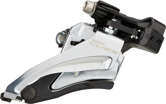 Shimano CUES FD-U6000 2-/10-/11-speed Front Derailleur - silver/mid clamp / side-swing / front-pull