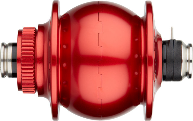 SON 28 12 Disc Center Lock Dynamo Hub - red/28 hole