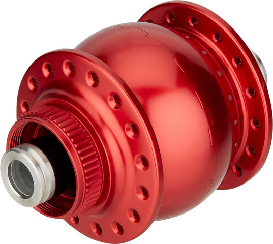 SON Moyeu à Dynamo 28 12 Disc Center Lock - rouge/32 trous