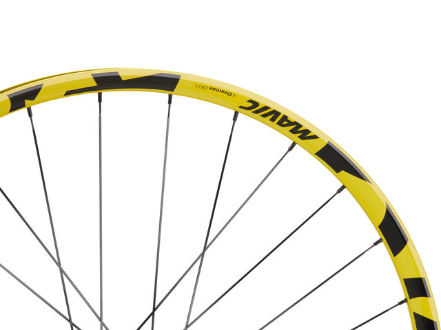 Mavic Deemax DH Yellow Limited Edition 6-bolt Disc 29 Boost" Wheelset - yellow/29" set (front 20x110 Boost + rear 12x148 Boost) SRAM XD