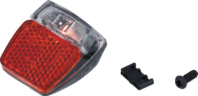 Herrmans H-Trace Mini Rear Light StVZO-approved - OEM Packaging - red-transparent/fender mount