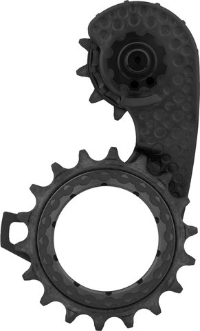 absoluteBLACK Galets de Dérailleur HOLLOWcage Carbon Ceramic Oversized Shimano 8150 - black/universal