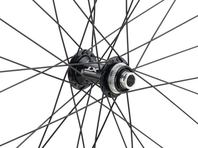 Trail XT Heavy Duty Disc Center Lock P-22 29" Laufradsatz - schwarz/29" Satz (VR 15x100 + HR 12x142) Shimano Micro Spline