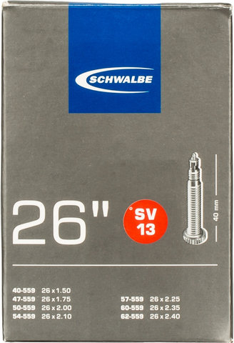 Schwalbe Inner Tube No. 13 for 26" - universal/26x1.5-2.5 Presta 40 mm