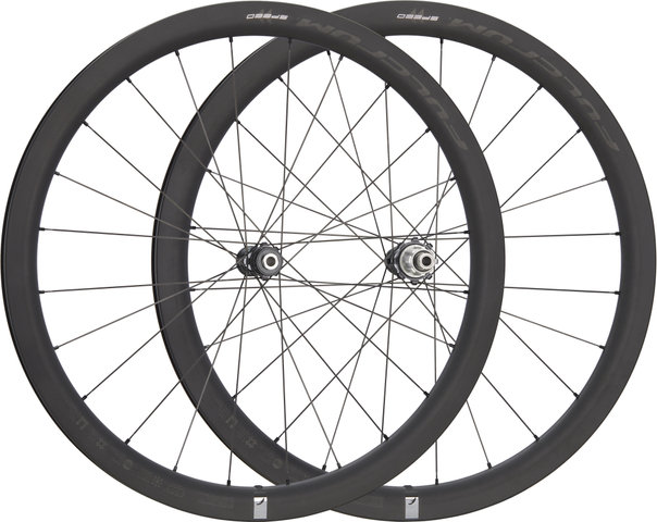 Fulcrum Set de Roues en Carbone Speed 42 Disc Center Lock - noir/set de 28" (avant 12x100 + arrière 12x142) Campa N3W