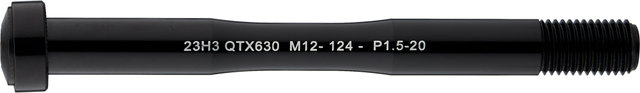 SUPURB Eje pasante RD para BO16 / BO20 - black/12 mm, 1,5 mm, 124 mm