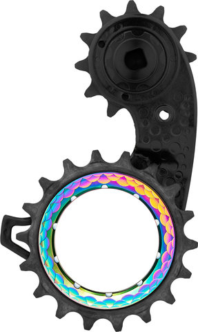 absoluteBLACK HOLLOWcage Carbon Ceramic Oversized Derailleur Pulleys SRAM eTap AXS - rainbow/universal