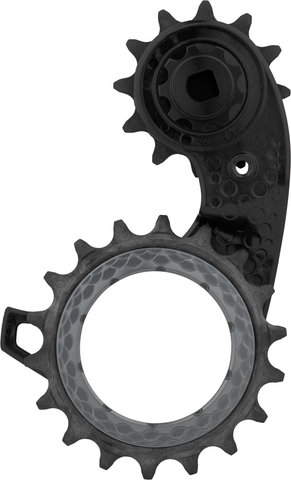 absoluteBLACK HOLLOWcage Carbon Ceramic Oversized Schalträdchen-System SRAM eTap AXS - titanium/universal