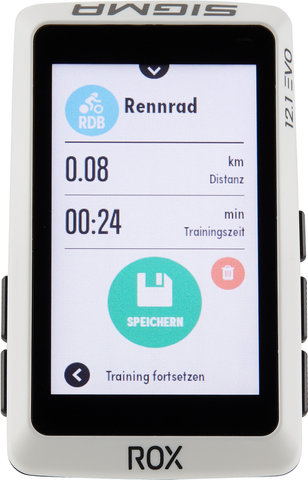 Sigma Compteur d'Entraînement ROX 12.1 Evo GPS + Capteurs - blanc/universal