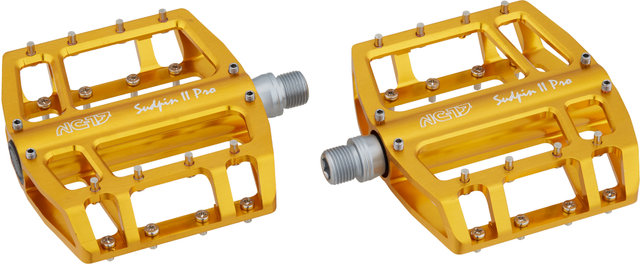 NC-17 Pedales de plataforma Sudpin II Pro - gold/universal