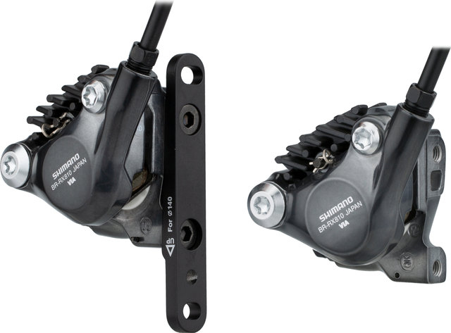 Shimano GRX v+h Set Scheibenbremse BR-RX810 + ST-RX810 / BL-RX810 - schwarz-grau/Set/links/rechts (seitenspezifisch)