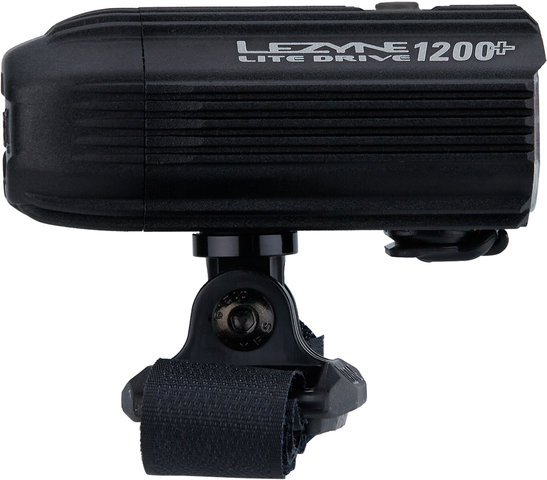 Lezyne Luz de casco Lite Drive 1200+ - negro satinado/1200 lúmenes
