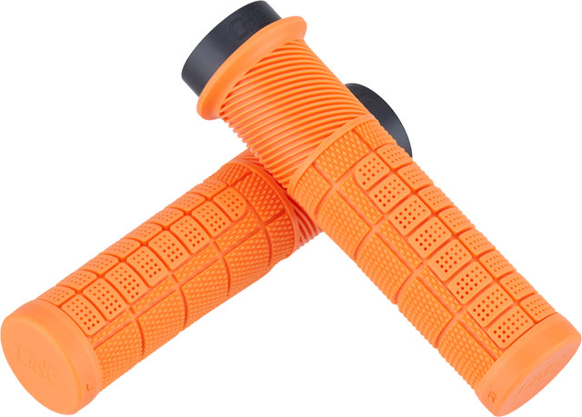 OneUp Components Thick Lock-On Handlebar Grips - orange/138 mm