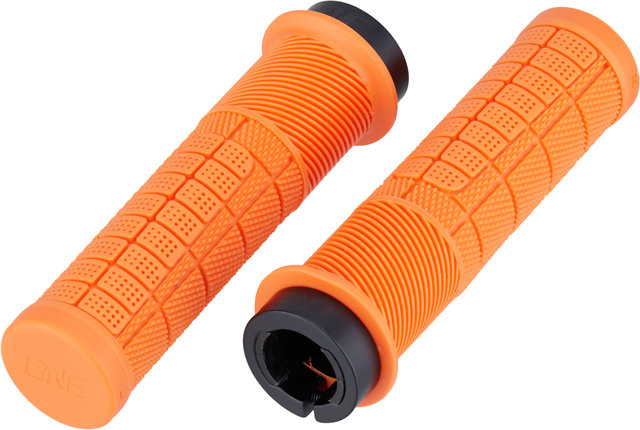 OneUp Components Puños de manillar Thick Lock-On - naranja/138 mm