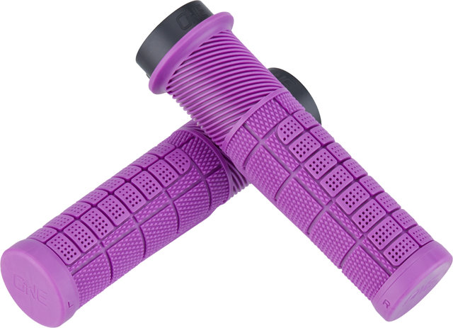 OneUp Components Thick Lock-On Handlebar Grips - purple/138 mm