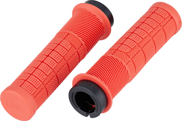 OneUp Components Thick Lock-On Handlebar Grips - red/138 mm