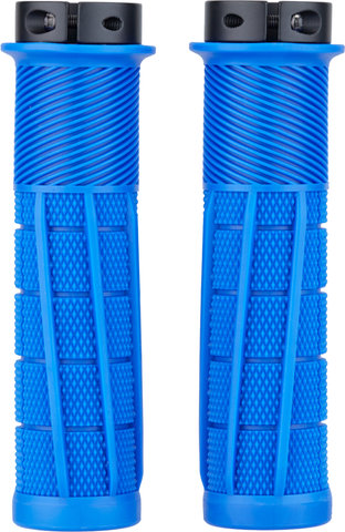 OneUp Components Thick Lock-On Handlebar Grips - blue/138 mm