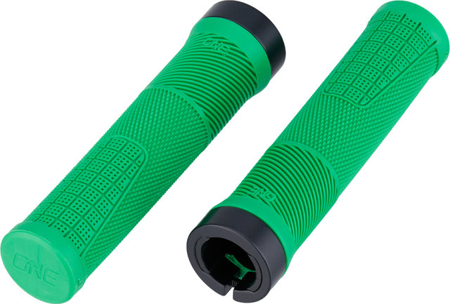 OneUp Components Puños de manillar Thin Lock-On - green/138 mm