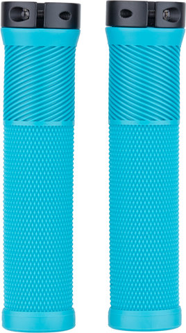 OneUp Components Thin Lock-On Handlebar Grips - turquoise/138 mm