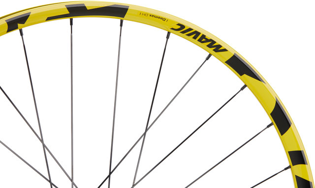 Mavic Deemax DH Yellow Limited Edition 6-bolt Disc 29" Wheelset - yellow/29" set (front 20x110 Boost + rear 12x157) SRAM XD