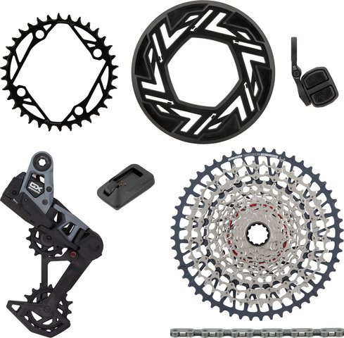 SRAM Grupo E-MTB GX Eagle Transmission AXS 1x12 velocidades - dark polar/36 Dientes, 10-52