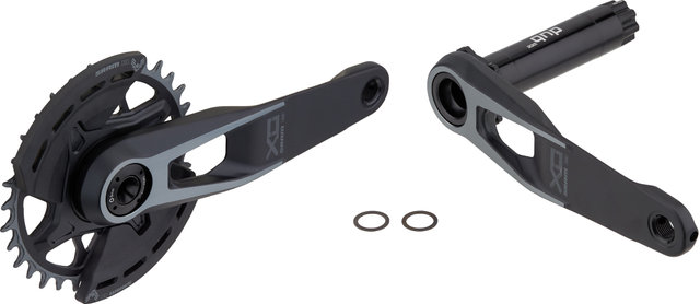 SRAM Juego de bielas X0 Eagle Transmission T-Type DUB DM 12 velocidades - black/175,0 mm 32 dientes