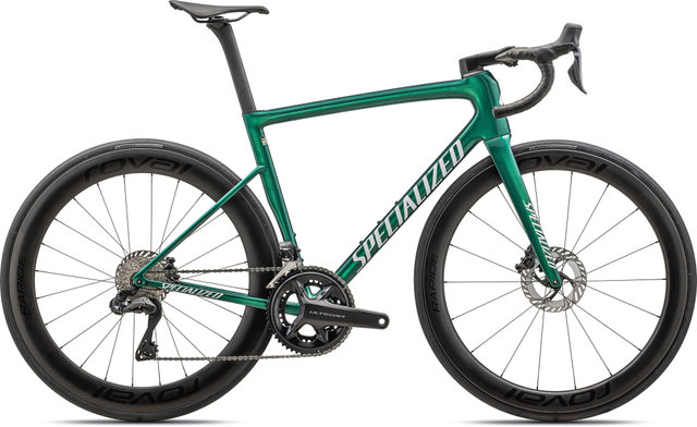 Specialized Tarmac SL8 Pro Shimano Di2 Carbon Road Bike - gloss pine green metallic-white/54 cm