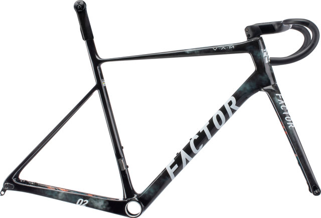 Factor O2 V.A.M. Disc T47a Shimano Carbon Frameset - 2023 Model - storm/54 cm, 120 mm x 40 cm, SB 0 mm