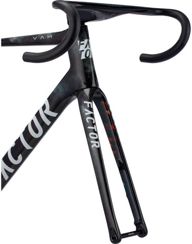 Factor O2 V.A.M. Disc T47a Shimano Carbon Frameset - 2023 Model - storm/54 cm, 120 mm x 40 cm, SB 0 mm