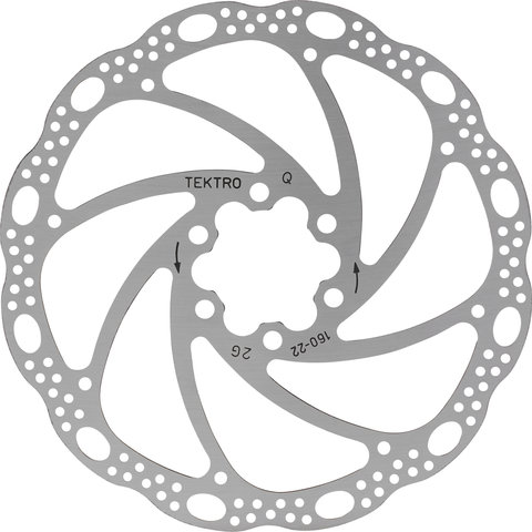 Tektro Disco de freno 6 agujeros TR-22 - plata/160 mm