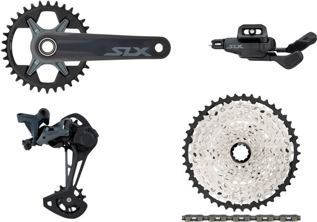 Shimano SLX M7100 1x12 32 Groupset - black-grey/175.0 mm/I-Spec EV/10-45