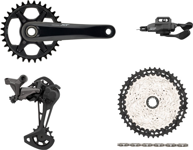 Shimano XT M8100 1x12 34 Groupset - black/175.0 mm/I-Spec EV/10-45