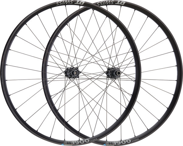 DT Swiss H 1900 SPLINE 29" 35 6-Bolt Boost Disc Hybrid Wheelset - black/29" set (front 15x110 Boost + rear 12x148 Boost) Shimano Micro Spline